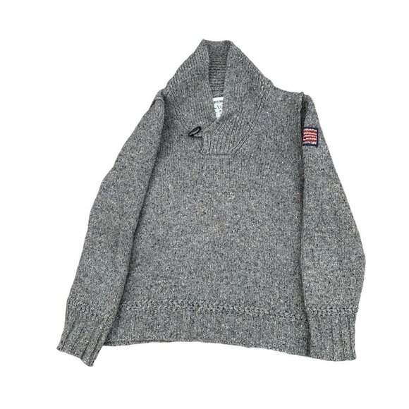 VINTAGE Wool True Religion Sweater XL Gray - Picture 2 of 9